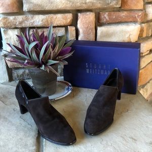 Stuart Weitzman Brown Suede Heels